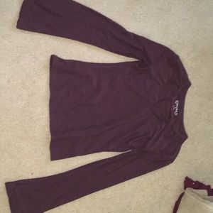 Purple long sleeve top